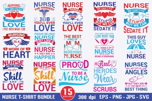 A Nurse T-Shirt Bundle Design: From Digital File to Real-Life Stitches