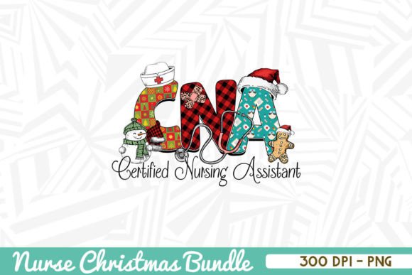 CNA Nurse Christmas Sublimation for Embroidery Projects